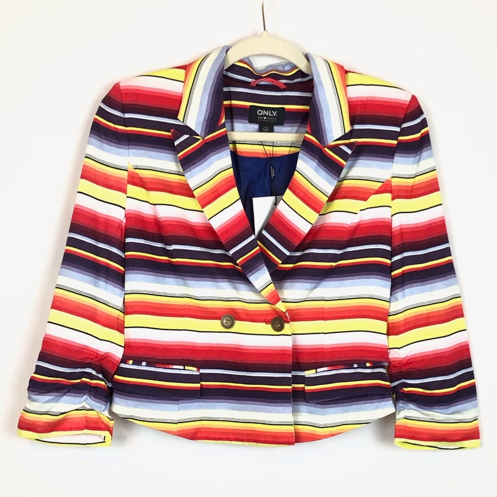 Only Love Collection Multi-Color Jacket 3/4 Sleeve